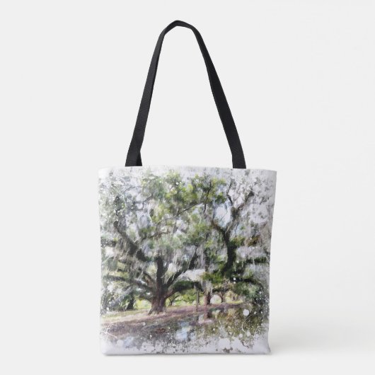 *~* Live Oak New Orleans Living Oaks Art Malerei Tasche (Rückseite)