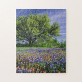 Live Oak & Texas Paintbrush und Texas Puzzle (Vertikal)