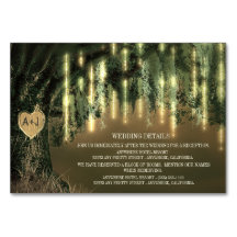 Live Oak Tree Spanish Moss Empfang + Hotel Cards