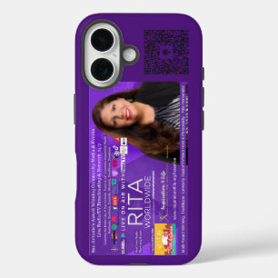 Live On Air mit Rita Handyhülle für iPhone 16 Hülle