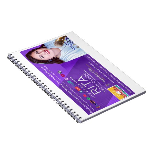 Live On Air mit Rita-Notebook Notizblock (Rechte Seite)