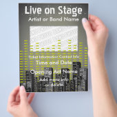 Live on Bühne City Music Flyer (Hand)