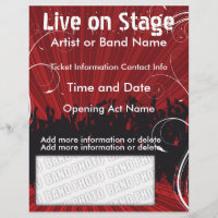 Live on Bühne Red Music Flyer