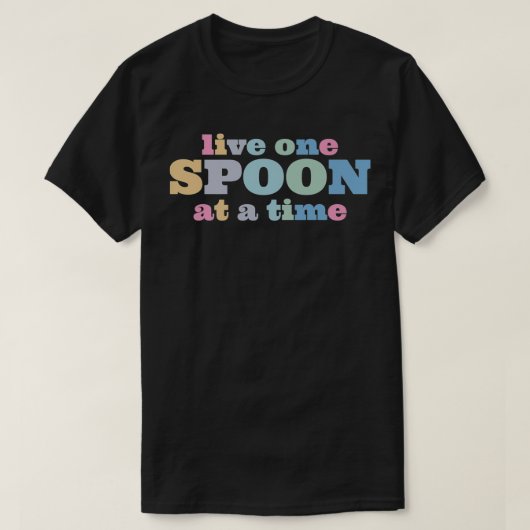 Live One Spoon At A Time Lupus Warrior Premium T-Shirt (Design vorne)
