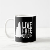 Live Or Die Nh Motto New Hampshire Map Kaffeetasse (Links)