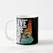 Live Or Die Retro New Hampshire Nature  Kaffeetasse (Links)