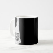 Live Or Die Shirt - New Hampshire Shirt Nh Kaffeetasse (Vorderseite Links)