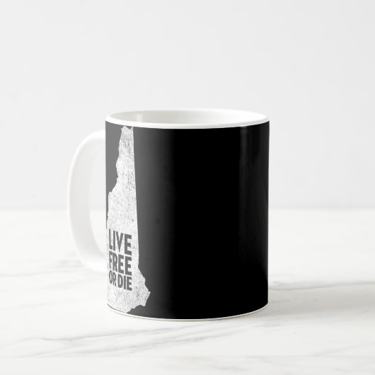 Live Or Die Shirt - New Hampshire Shirt Nh Kaffeetasse (Vorderseite Links)