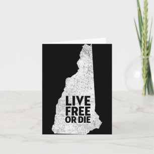 Live Or Die Shirt - New Hampshire Shirt Nh  Karte