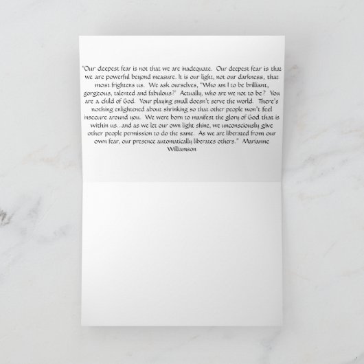 Live out loud! karte (Innenseite)