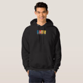 Live Outside Retro Mountain Front und Back Hoodie (Vorne ganz)