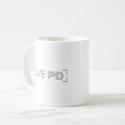 Live-PD - 11 oz Kaffeetasse (Vorderseite Links)