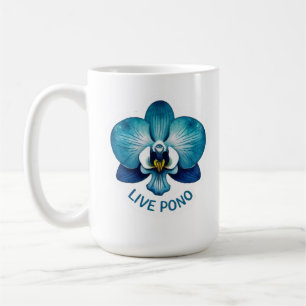 Live Pono Richtiges Gleichgewicht Harmonie Blaue O Kaffeetasse