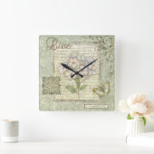 Live Quadratische Wanduhr (Zuhause)