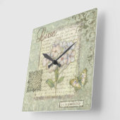 Live Quadratische Wanduhr (Winkel)