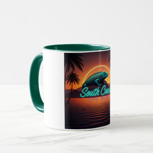 Live-Radio-Heimware an der Südküste Tasse (Vorderseite Links)