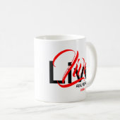 Live reichlich John 10:10 Life Monogram Scripture Kaffeetasse (VorderseiteRechts)