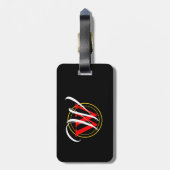 Live reichlich John 10:10 Scripture Luggage Gepäckanhänger (Rückseite vertikal)