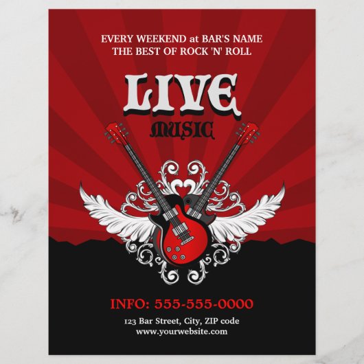 Live Rock Music Concert / Party Flyer (Vorne)