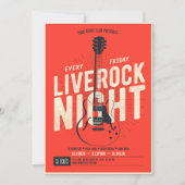 Live Rock Night Music Werbeaktion Flyer Ankündigun Einladung (Vorderseite)