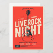 Live Rock Night Music Werbeaktion Flyer Ankündigun Einladung (Vorne/Hinten)