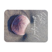 Live Sand Dollar Foto Hallo Beautiful Magnet (Horizontal)