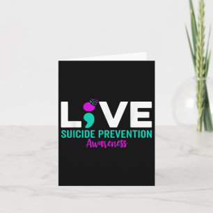 LIVE SEMICOLON SELBSTMORD PRÄVENTION MENTAL HEALTH KARTE