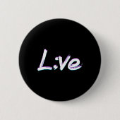 Live Semicolon Suizidprävention Bewusstsein Button (Vorderseite)