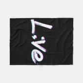 Live Semicolon Suizidprävention Bewusstsein Fleecedecke (Vorderseite (Horizontal))