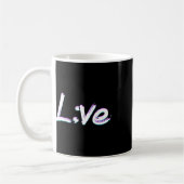 Live Semicolon Suizidprävention Bewusstsein Kaffeetasse (Links)