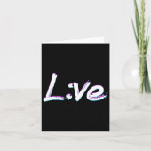 Live Semicolon Suizidprävention Bewusstsein Karte (Vorderseite)