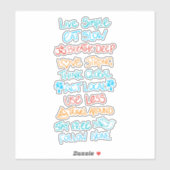 Live Simple 2 Aufkleber (Blatt)