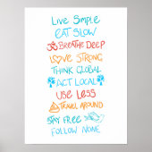 Live Simple 2 Poster (Vorne)