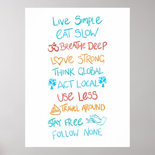 Live Simple 2 Poster (Vorne)