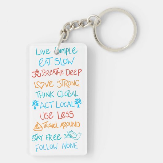 Live Simple 2 Schlüsselanhänger (Rückseite)