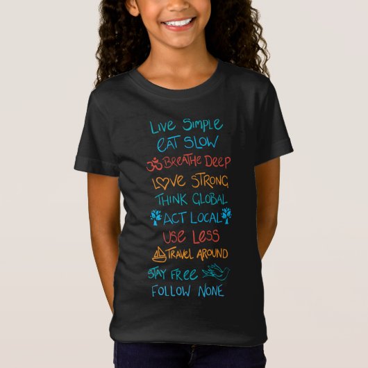 Live Simple 2 T-Shirt (Vorderseite)