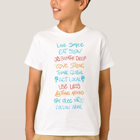Live Simple 2 T-Shirt (Vorderseite)