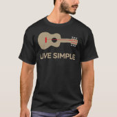 Live Simple One String Guitar Classic T - Shirt (Vorderseite)