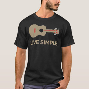 Live Simple One String Guitar Classic T - Shirt