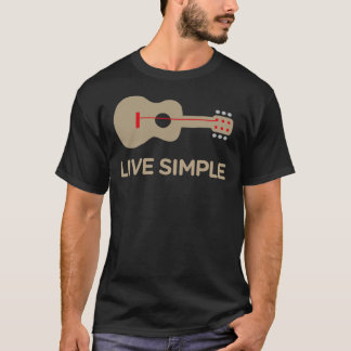 Live Simple One String Guitar Classic T - Shirt