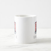 Live Simple Quote Nautic Summer Beach Hütte Cabana Kaffeetasse (Mittel)