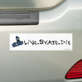 Live-Skate Die Autoaufkleber (Auf Auto)
