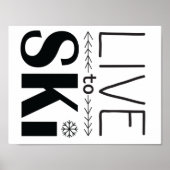 Live-Skiposter Poster (Vorne)