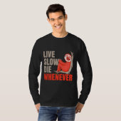 Live Slow Die, wenn Sloth Lazy T-Shirt (Vorne ganz)