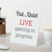 Live-Spiel läuft Sockelschild (In SItu)