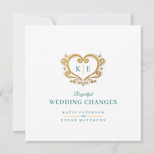 Live Stream Liebe zur Anpassung der Heart Monogram Ankündigung (Rückseite)