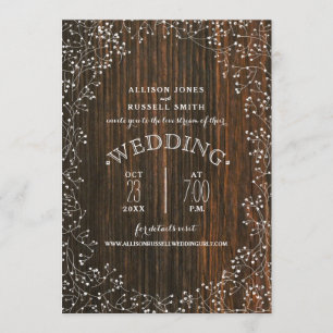 Live Stream Virtual Wedding Barnwood Gipskraut Einladung