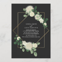 Live Stream Virtual Wedding Floral Botanical Gray