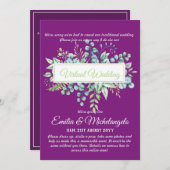 Live-Streaming-Einladungen für Virtual Wedding-Vid (Vorne/Hinten)