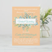 Live-Streaming-Einladungen für Virtual Wedding-Vid (Stehend Vorderseite)